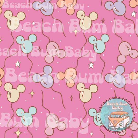 Mouse balloons pink
