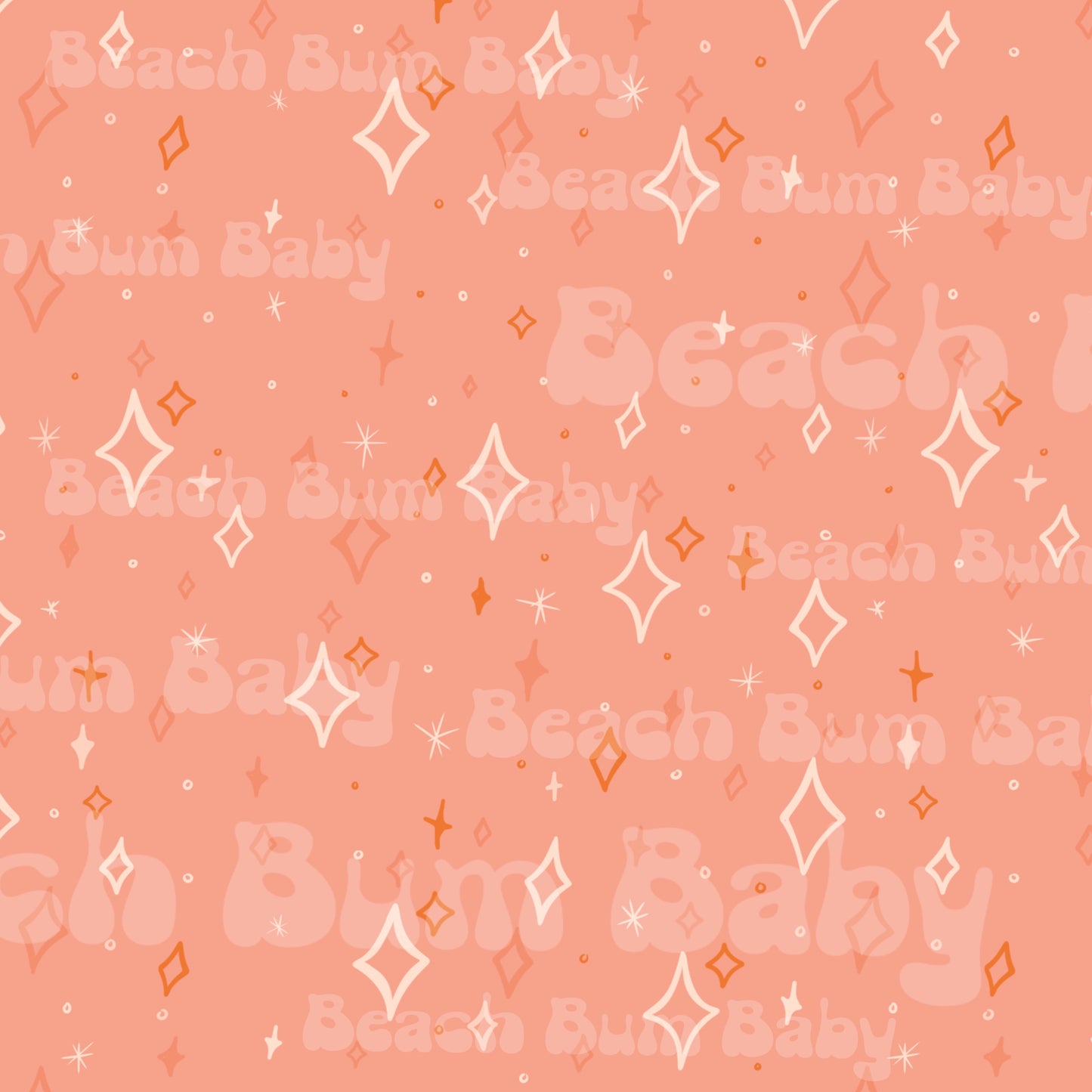 Retro pink stars