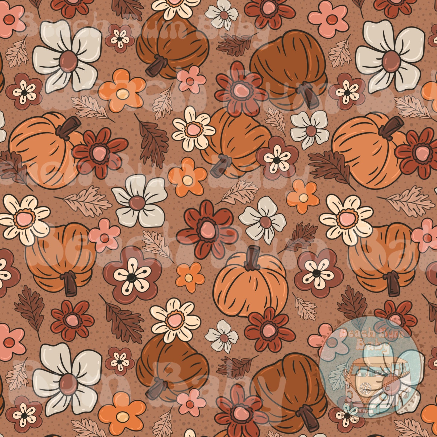 Floral pumpkins