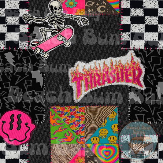 Girly skater patchwork