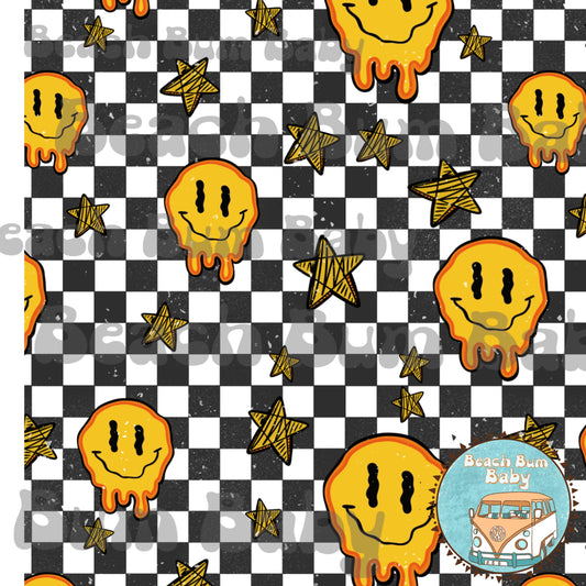Black Checkered smiley