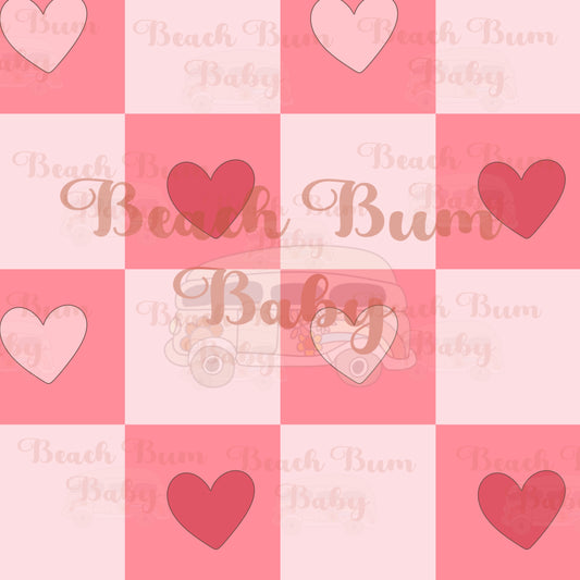 Heart Checkered Coordinate