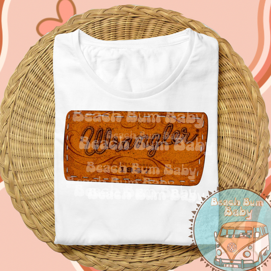 Vintage jean patch PNG