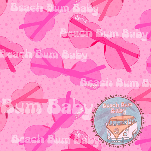 Retro doll sunglasses pink