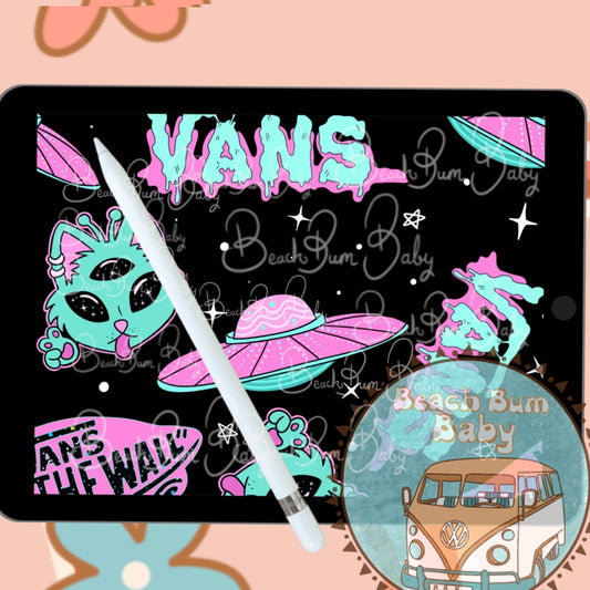 Skating logo in space