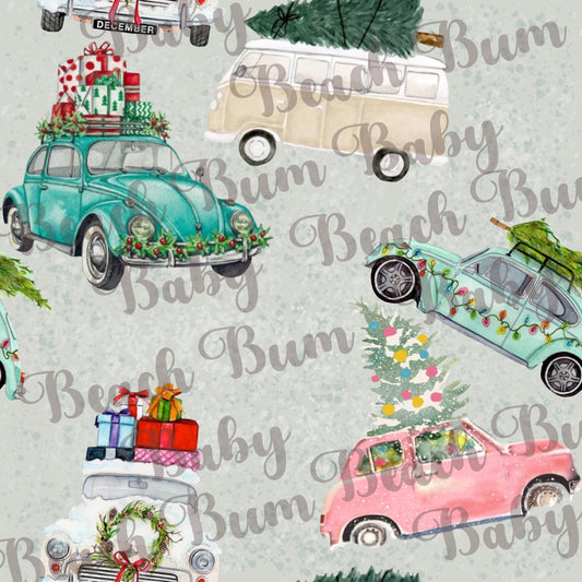 Vintage Xmas cars