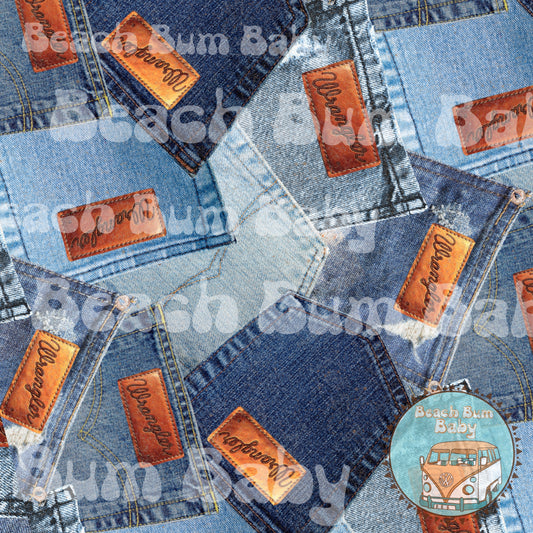 Denim pockets