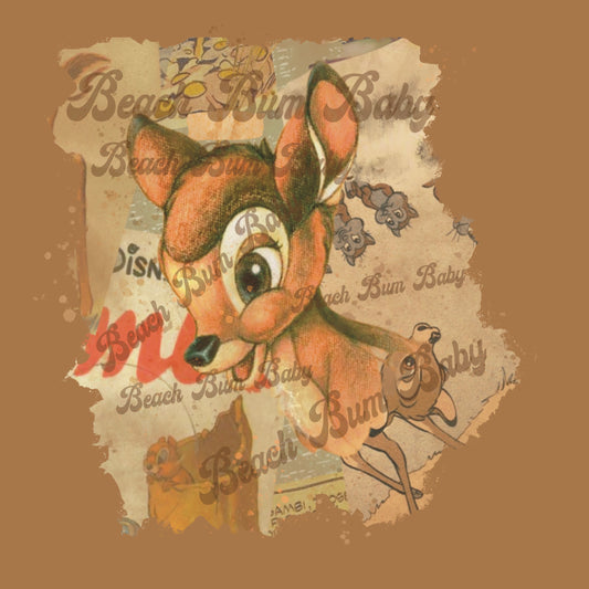 Vintage Deer PNG