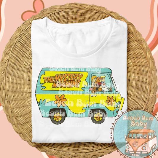 Vintage mystery van PNG