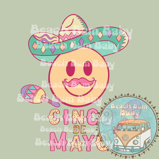 Cinco smiley PNG