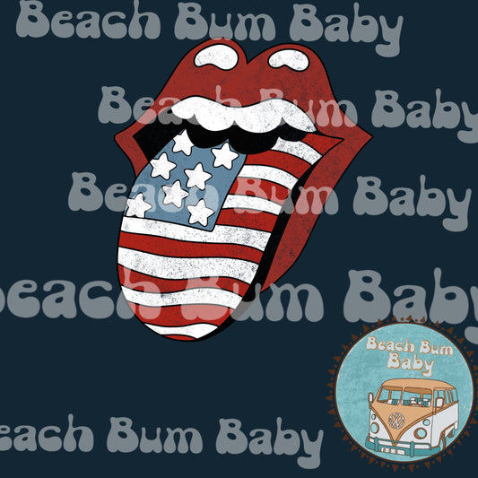 4th of July tongue PNG