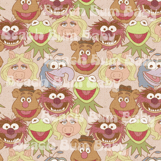 Frog Puppet faces